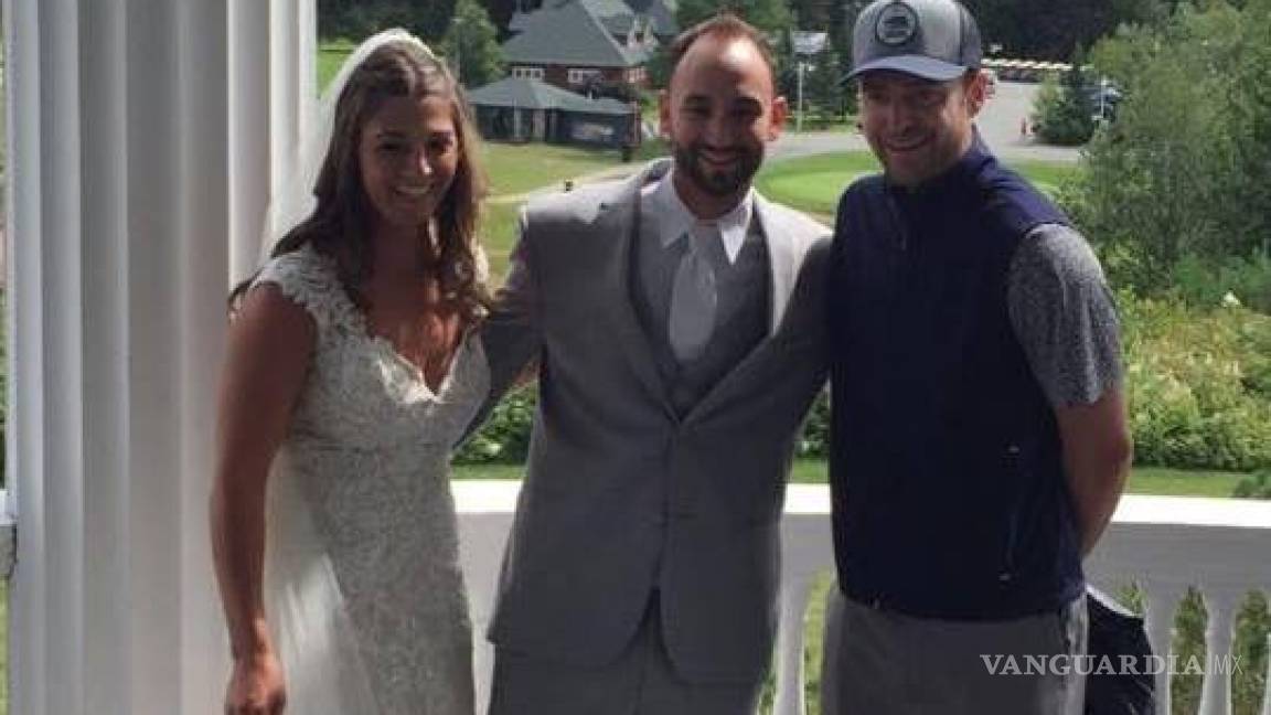Justin Timberlake sorprende a pareja en boda