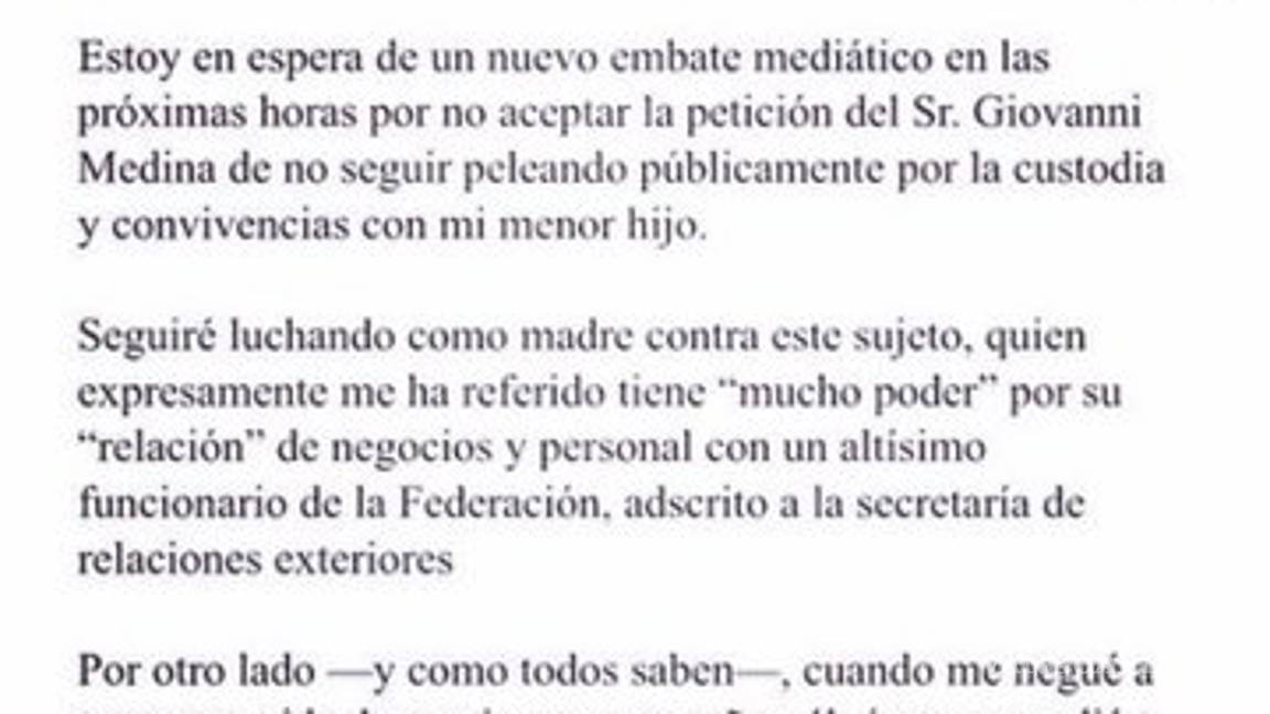 $!Ninel Conde busca ayuda de AMLO para ver a su hijo; acude a Palacio Nacional