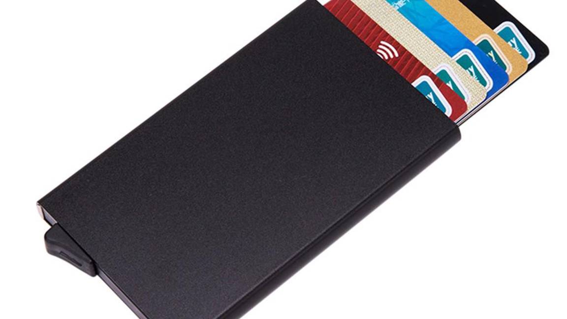 $!Porta-tarjetas antirrobo