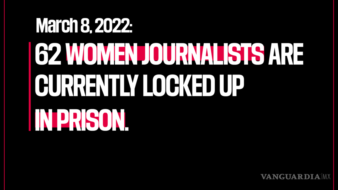 62 periodistas encarceladas, sin nada qué celebrar el Día Internacional de la Mujer