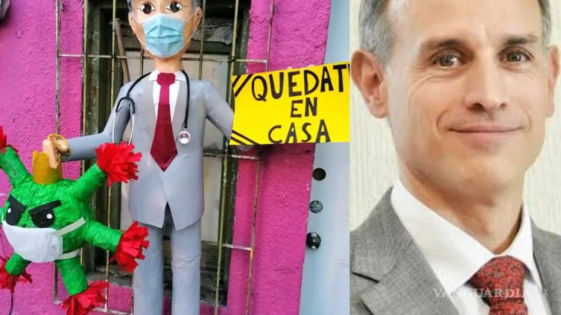 Piñata de Hugo López-Gatell se hace 'viral' en redes