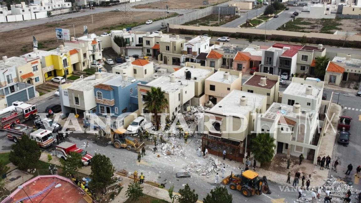 $!Vista actual tras el derrumbe de la vivienda.