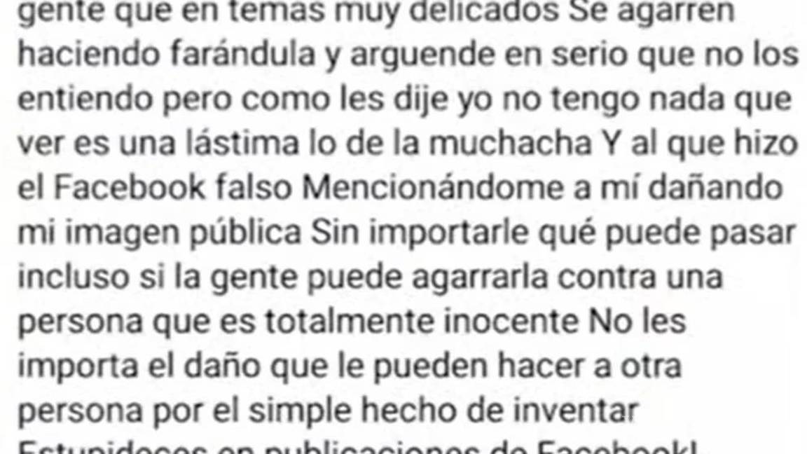 $!Conductor de Paola Andrea señala a los “verdaderos asesinos” en redes sociales antes de entregarse a la Fiscalía; uno de ellos responde
