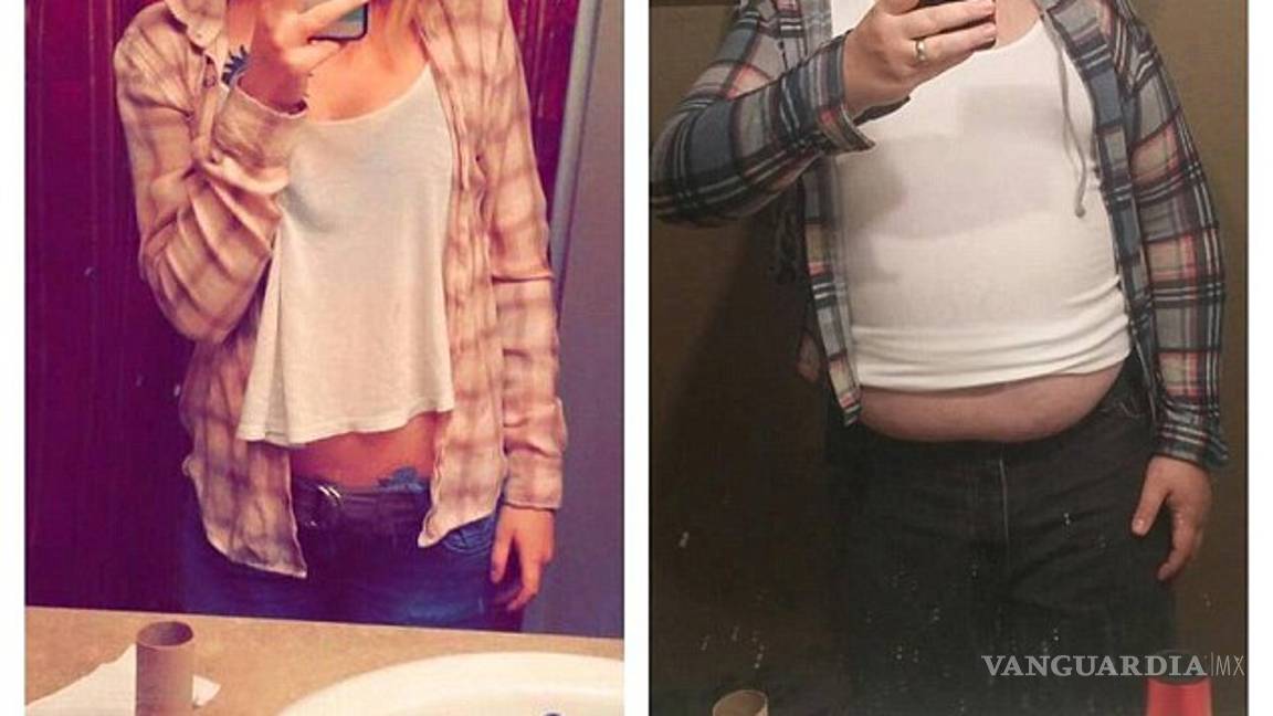 $!Papá imita las selfies de su hija