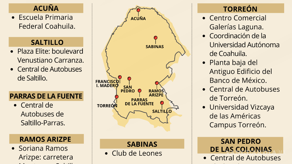 $!Encuentra tu casilla especial en Coahuila para votar este próximo 4 de junio.