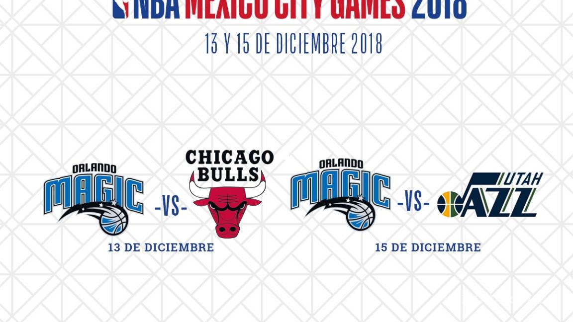 Bulls de Chicago, Jazz de Utah y Magic de Orlando jugarán en México