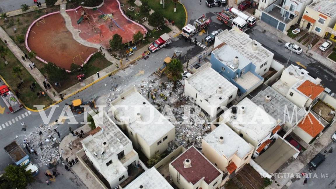 $!Vista aérea de la zona principalmente afectada por el derrumbe.