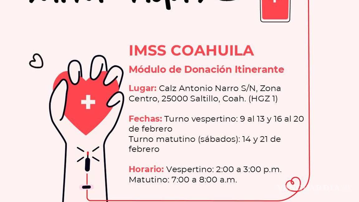 $!IMSS Coahuila convoca a jornada especial de donación de sangre en Saltillo