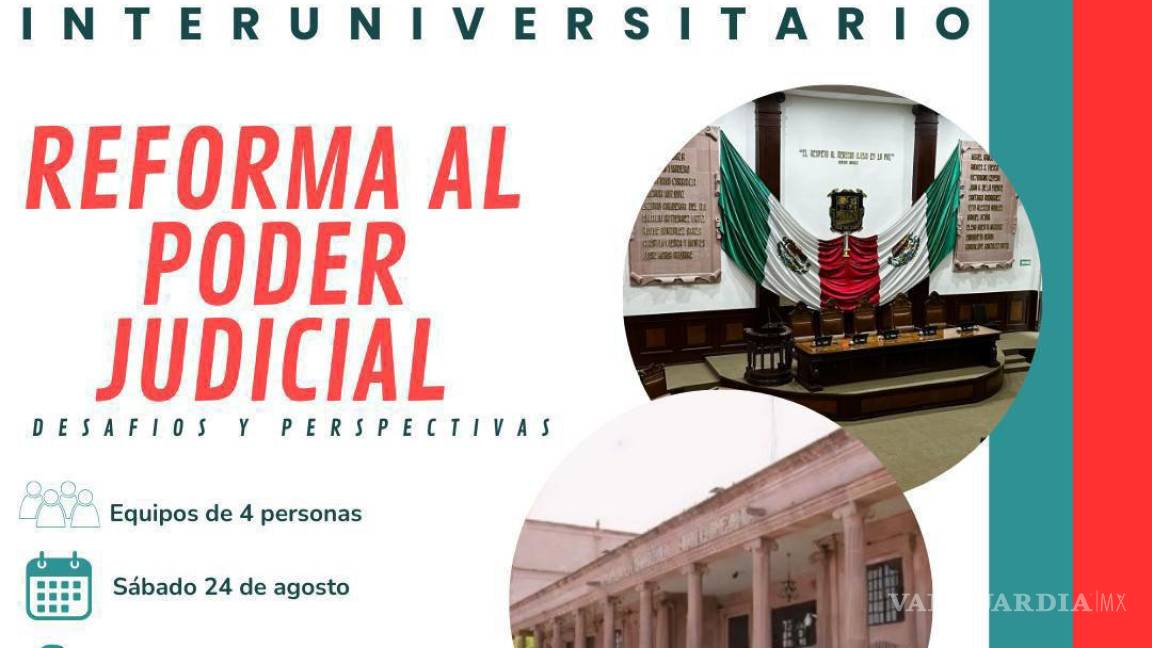 Invitan a jóvenes a debatir sobre la Reforma al Poder Judicial en el Congreso de Coahuila