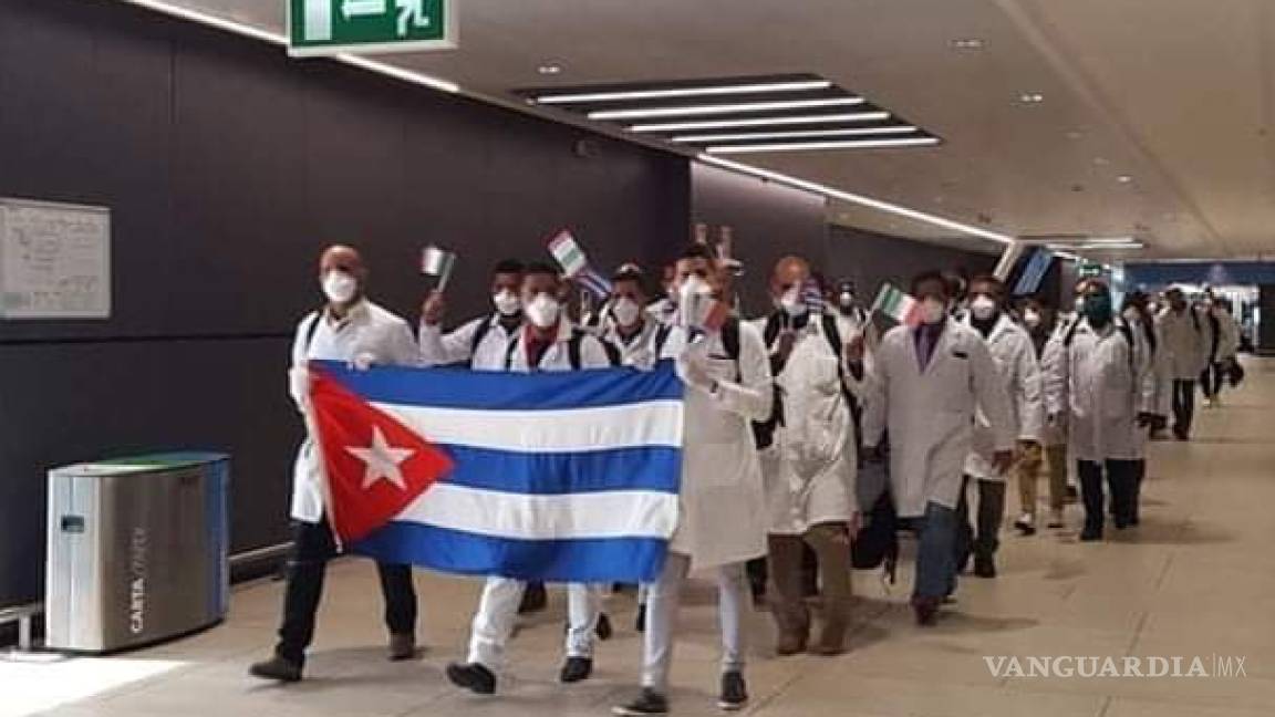 Médicos cubanos llegan a Italia: 'Vamos con el espíritu de cooperar'
