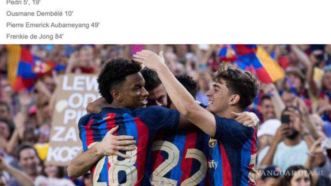 $!Barcelona vapuleó a Pumas por el Joan Gamper 2022