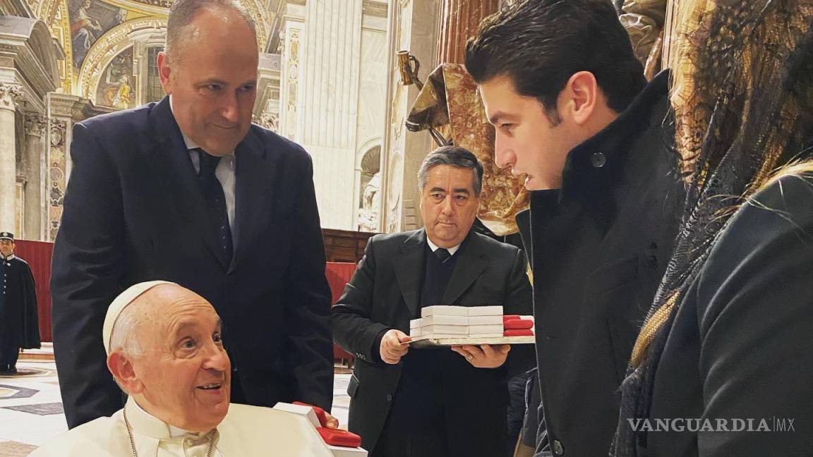 Recibe Papa Francisco a Samuel García, gobernador de Nuevo León, en el Vaticano