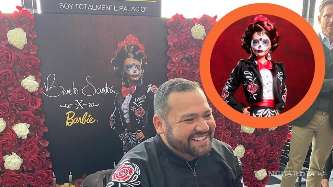 Presenta Benito Santos en Palacio de Hierro la ‘Barbie Día de Muertos’ en CDMX