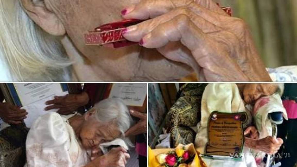 Muere la persona más longeva del mundo a los 124 años, es filipina y nació en el siglo XIX