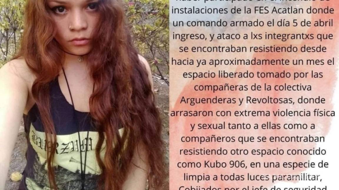Estudiante que protestó en FES Acatlán fue detenida, agredida y torturada: feministas