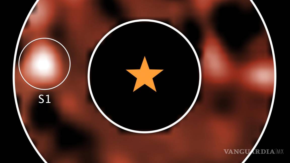 $!Una imagen infrarroja del telescopio espacial James Webb revela un posible planeta (encerrado en un círculo a la izquierda) orbitando la estrella.