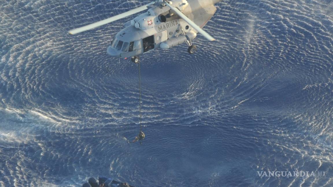 En espectacular operativo en altamar, la Marina asegura tres toneladas de cocaína