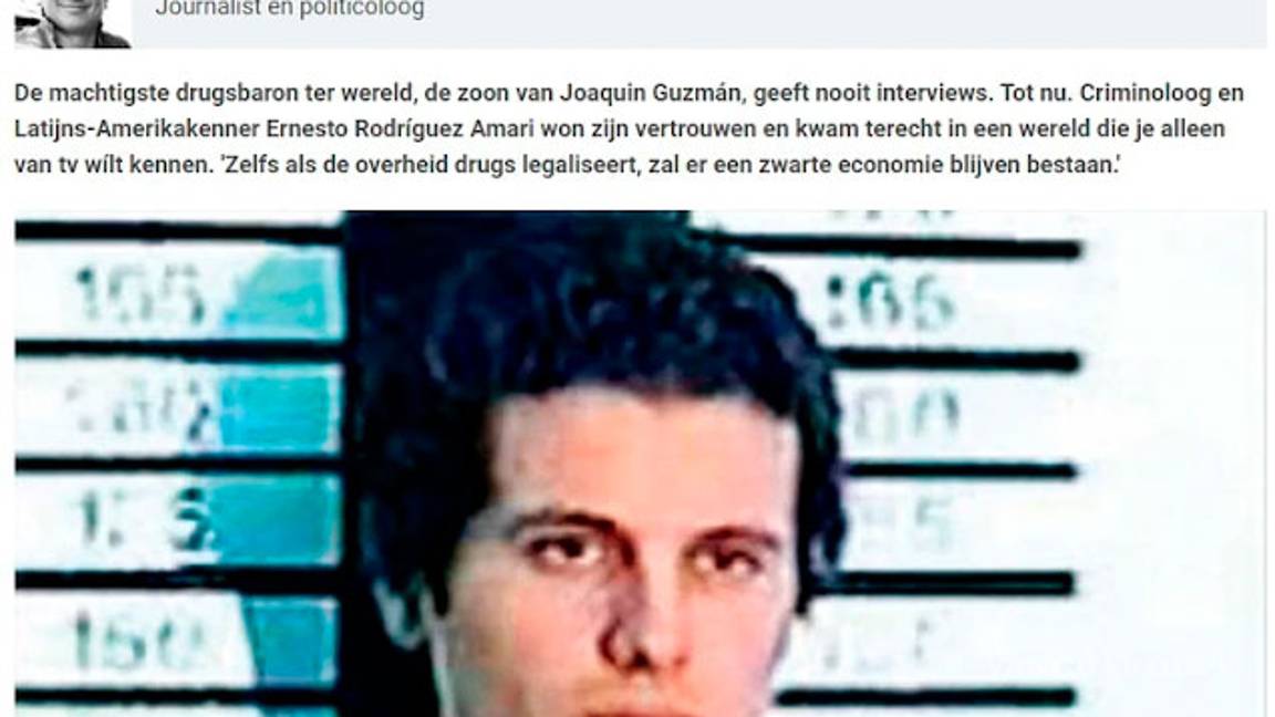 $!La entrevista 'perdida' de Iván Archivaldo Guzmán, habló sobre su padre, EU y gobierno