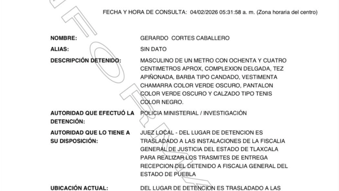 $!Fiscalía de Puebla detiene a Gerardo ‘N’, exalcalde de Cuautempan, por extorsión