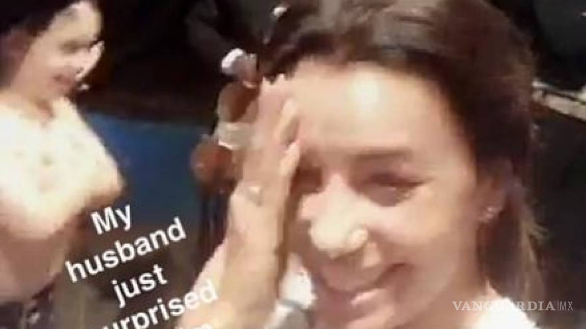 Pepe Bastón hace llorar a Eva Longoria con serenata
