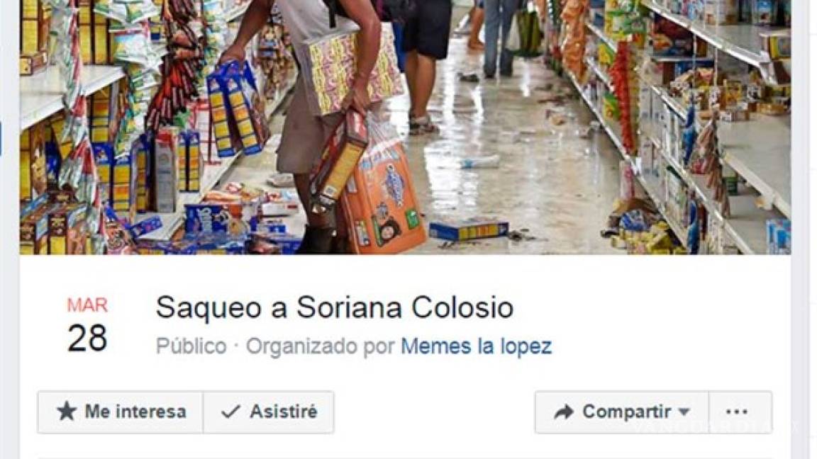 Denuncian en redes 'evento' para saquear supermercado en Santa Catarina, NL