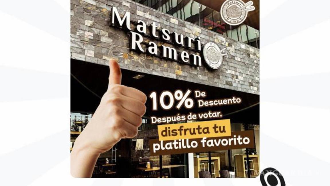 $!Restaurantes y museos incentivan el voto en Saltillo con promociones y descuentos
