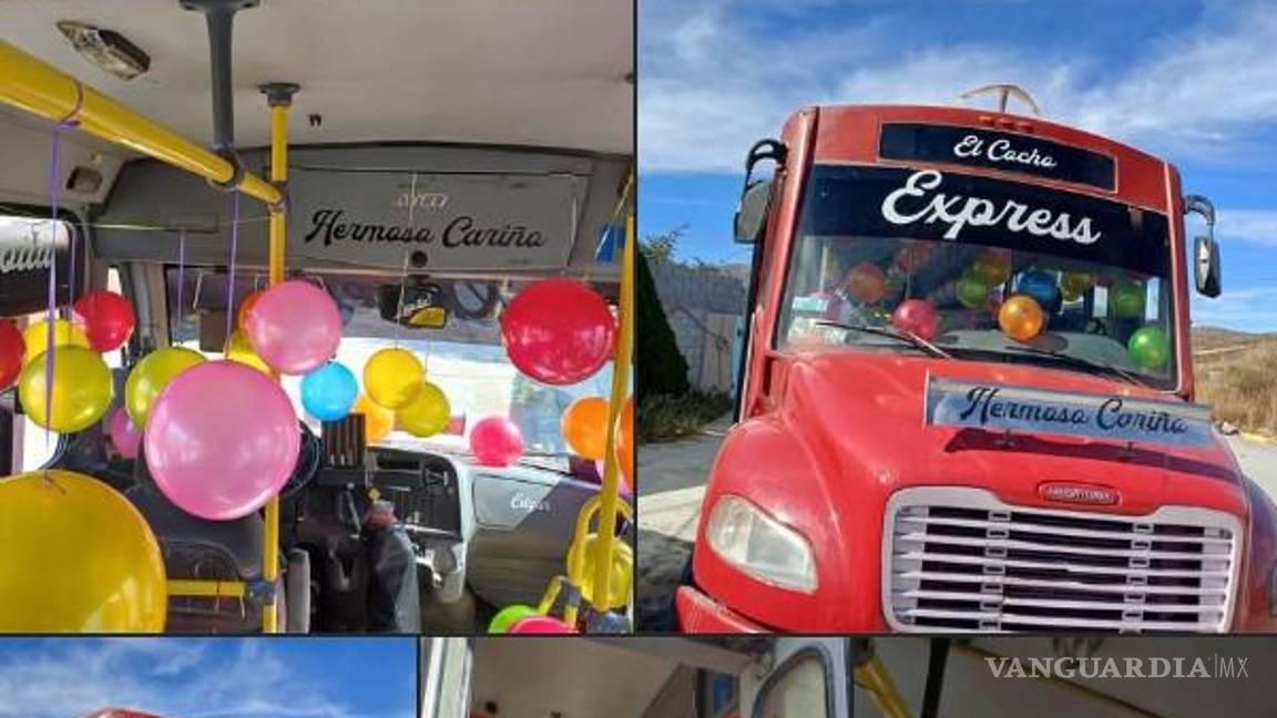 $!El transporte más dulce: chofer reparte regalos y sonrisas.