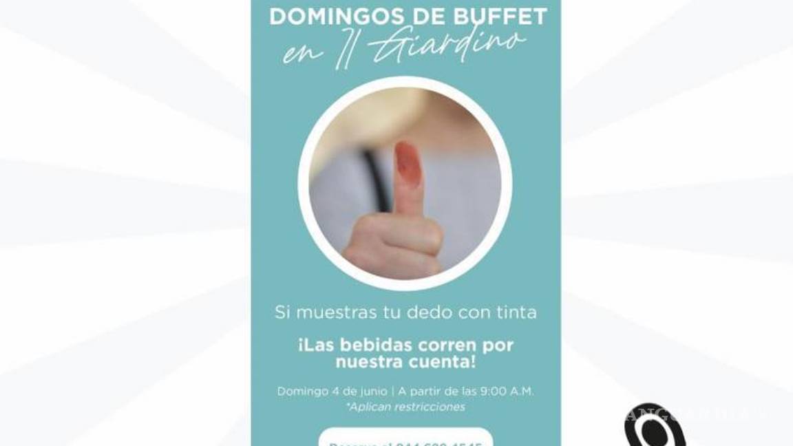$!Restaurantes y museos incentivan el voto en Saltillo con promociones y descuentos