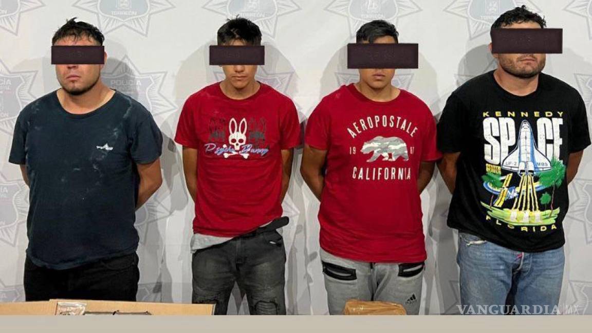 Grupo de Reacción Laguna detiene a probables integrantes de banda delictiva