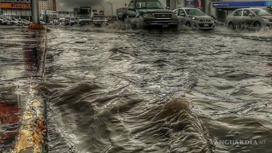 Intensas lluvias inundan de nuevo a Torreón, Coahuila