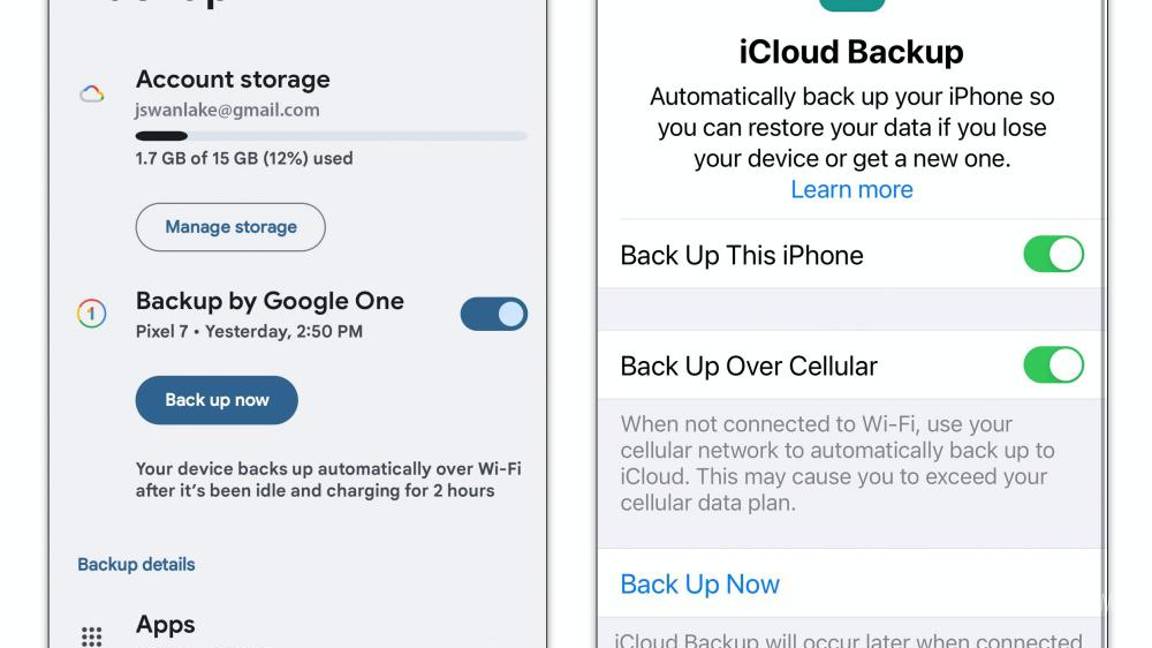 $!La función de copia de seguridad en línea integrada del fabricante de su teléfono es fácil de configurar y usar.