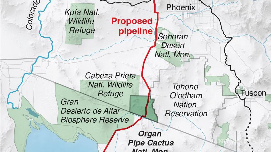 $!Mapa del área don se proyecta la construcción de una planta desalinizadora.