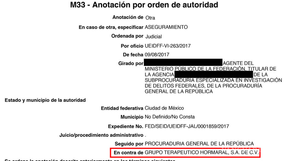 $!PGR asegura empresas de la presunta red de lavado de Rafael Márquez