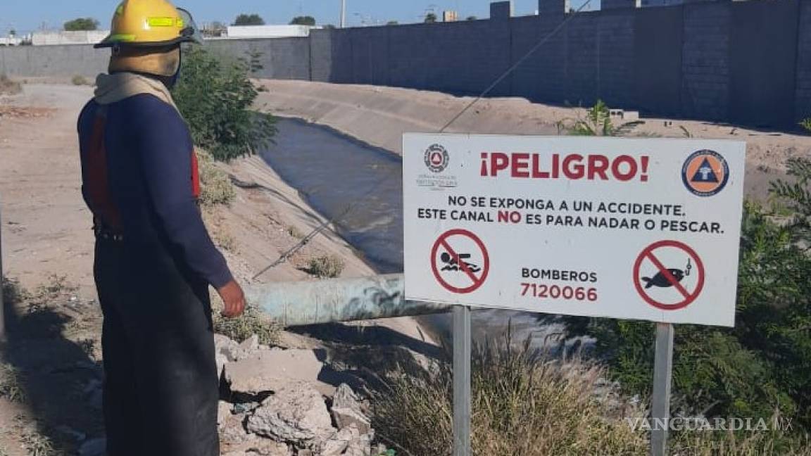 Protección Civil mantiene vigilancia en los canales de riego en Torreón