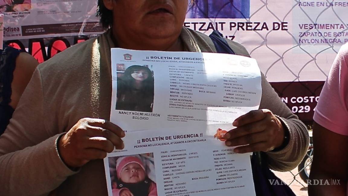 Recuperan a bebé vendida por feminicidas de Ecatepec