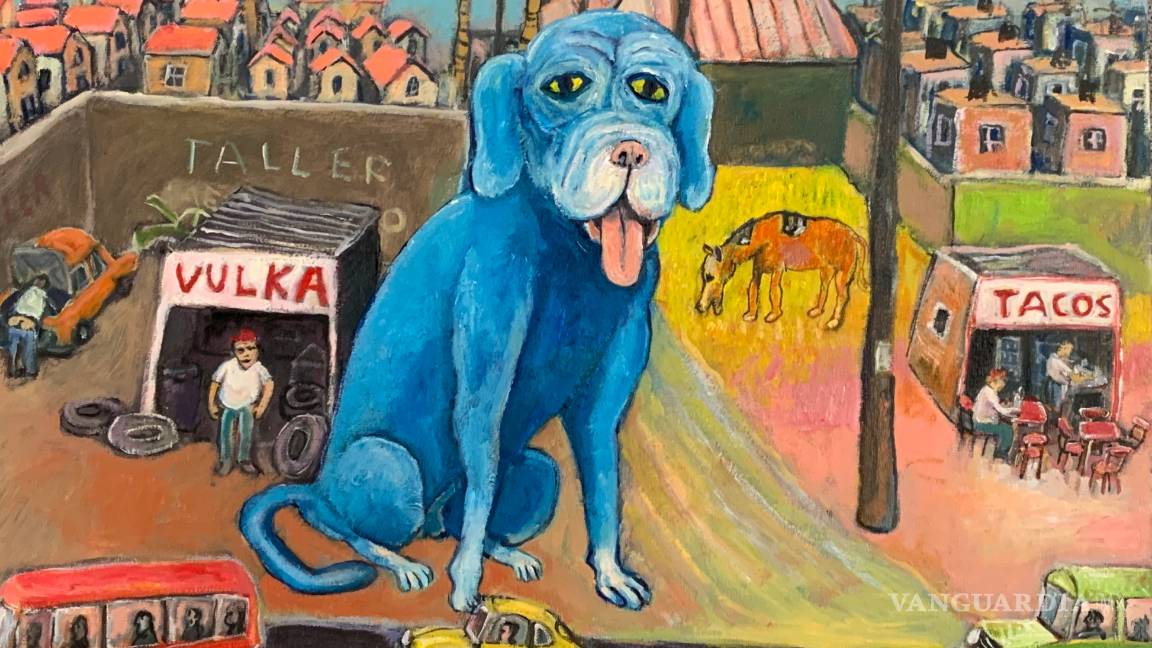 $!‘El perro que cuida la ciudad’; Geroca pinta al letargo saltillense