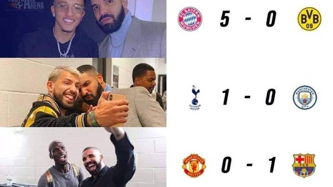 $!Manchester United utiliza la 'maldición de Drake' para derrotar al Barcelona