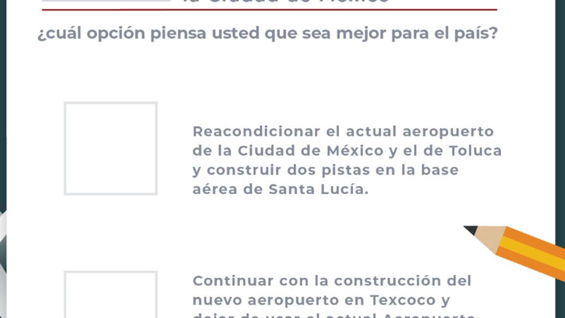 $!¿Dónde, cuándo y cómo será la consulta del Nuevo Aeropuerto? Aquí te decimos