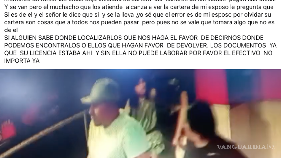 $!La esposa del afectado pidió apoyo en redes para recuperar documentos.