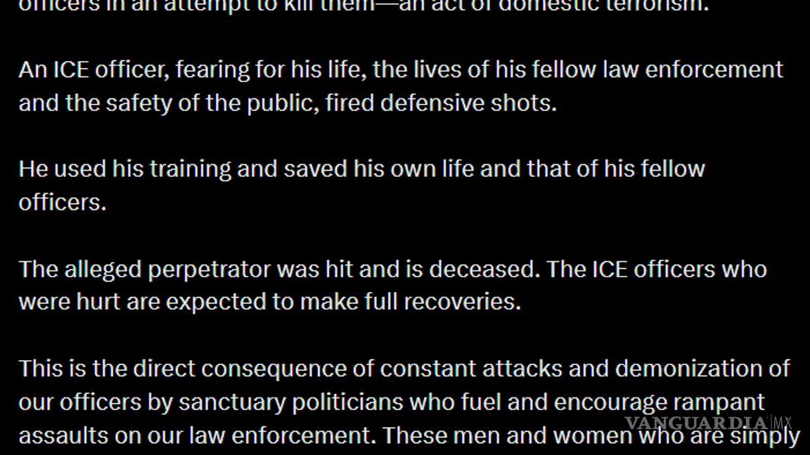 $!ICE se involucra en tiroteo en Minneapolis; alcalde exige expulsión de agentes