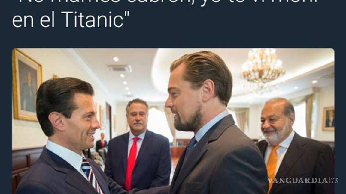 $!Reunión de Peña y Di Caprio desatan memes
