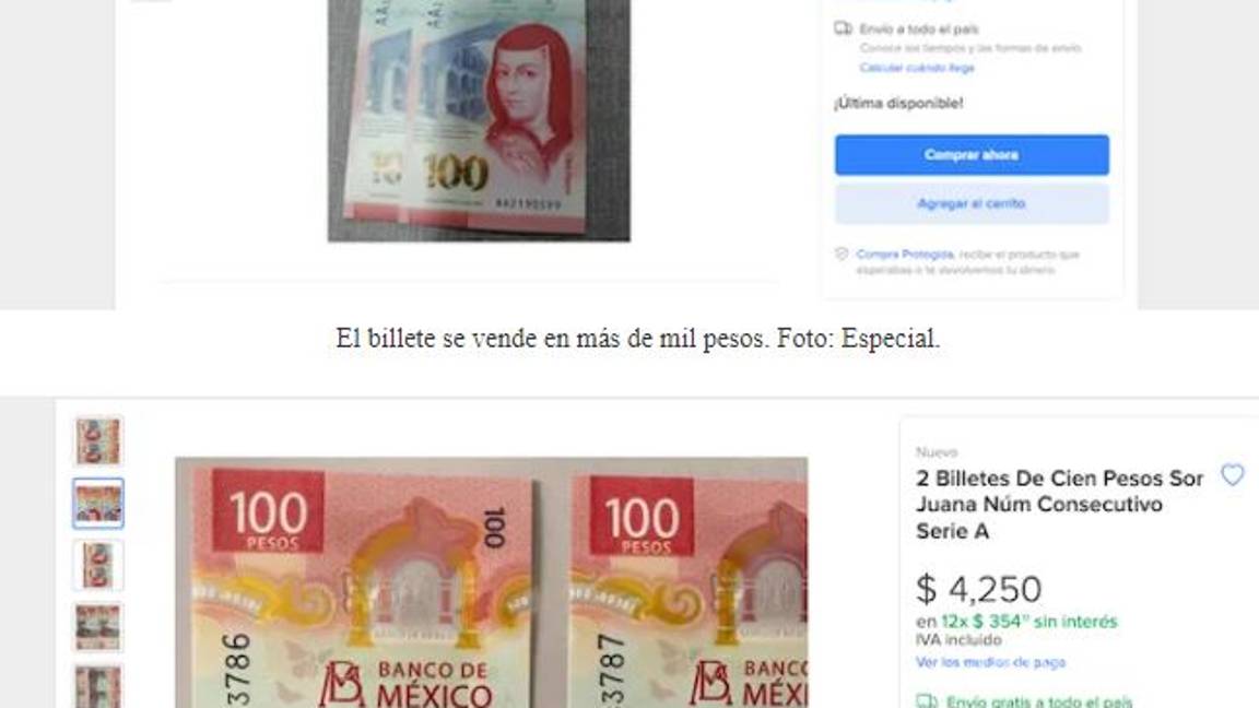 $!¡No lo cambies! Nuevo billete de 100 pesos se vende en más de 5 mil pesos
