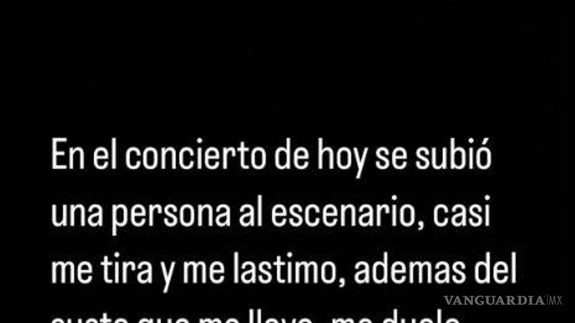 $!Incomoda y lastima fan ‘ebrio’ a Belinda en concierto; la abraza a la fuerza tras invadir escenario (Video)