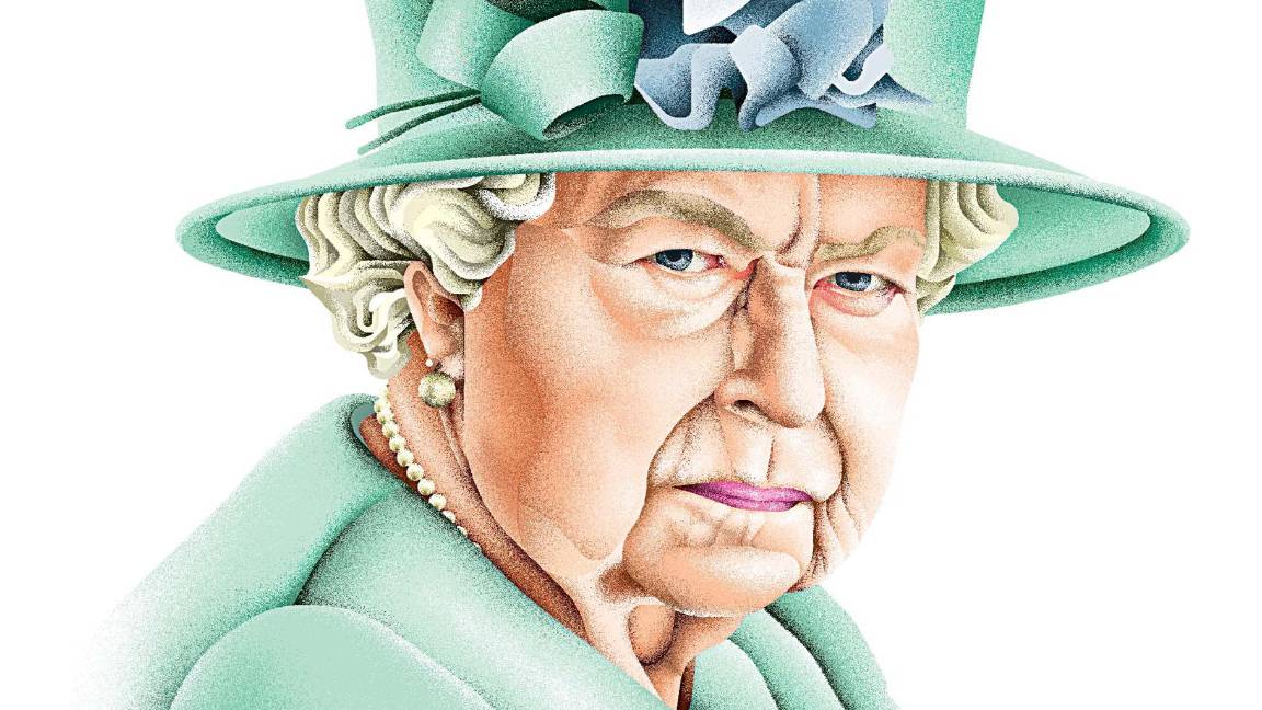 $!Ilustración de la Reina Isabel II de Gran Bretaña.