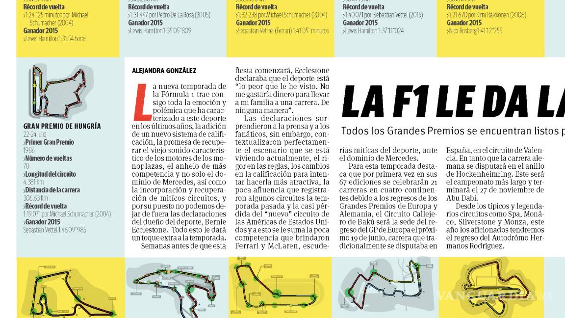 $!¡Arriba el telón! La F1 le da la vuelta al mundo