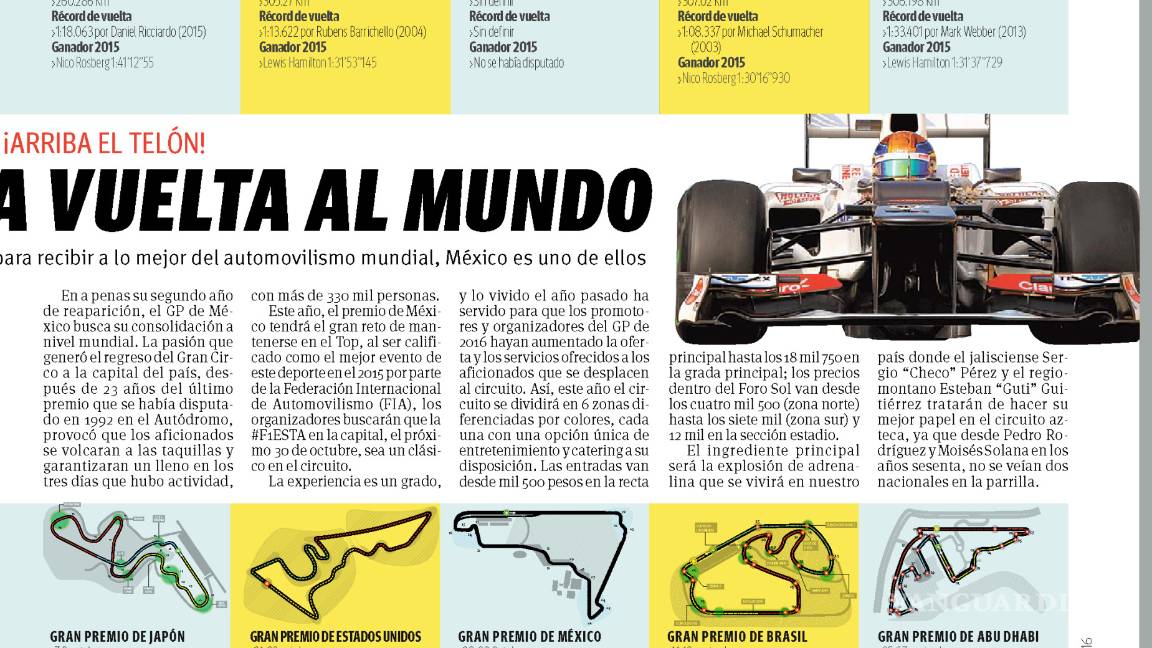 $!¡Arriba el telón! La F1 le da la vuelta al mundo