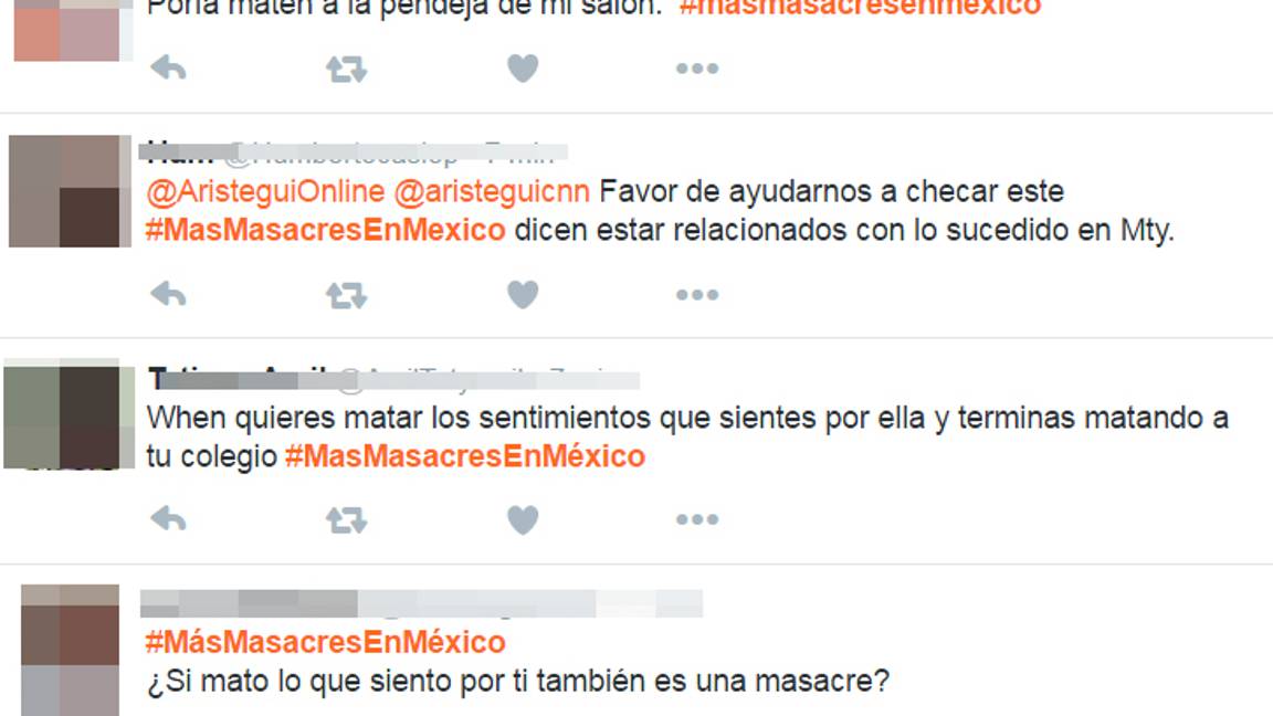 $!Usuarios de redes sociales celebran ataque en Nuevo León usando el hashtag 'MasMasacresEnMexico'