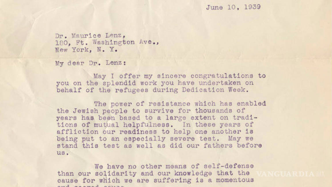 $!Subastan cartas de Einstein sobre la “locura de Hitler”