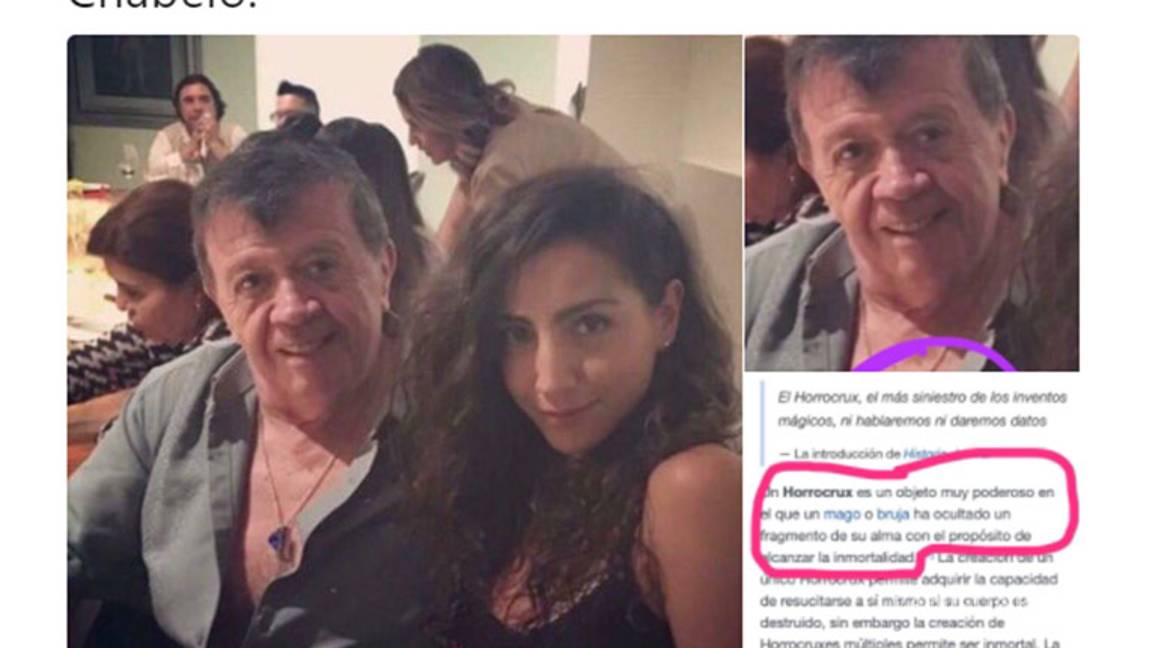 $!'Chabelo' es víctima de 'memes' por foto con chica