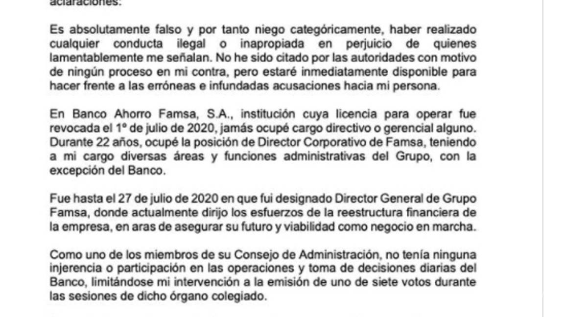 $!Director de Famsa enfrenta orden de aprehensión; Luis Gerardo Villarreal niega acusaciones